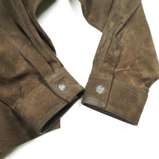 KITH NYC キスニューヨークシティ 25AW Suede Apollo Shirt スエードアポロシャツ 2505006000530 M Derby ラムレザージャケット トップス |  | 05