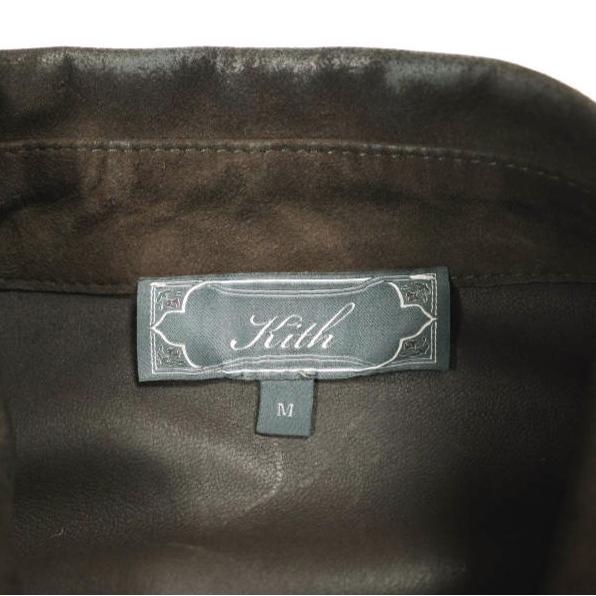 KITH NYC キスニューヨークシティ 25AW Suede Apollo Shirt スエードアポロシャツ 2505006000530 M Derby ラムレザージャケット トップス |  | 07