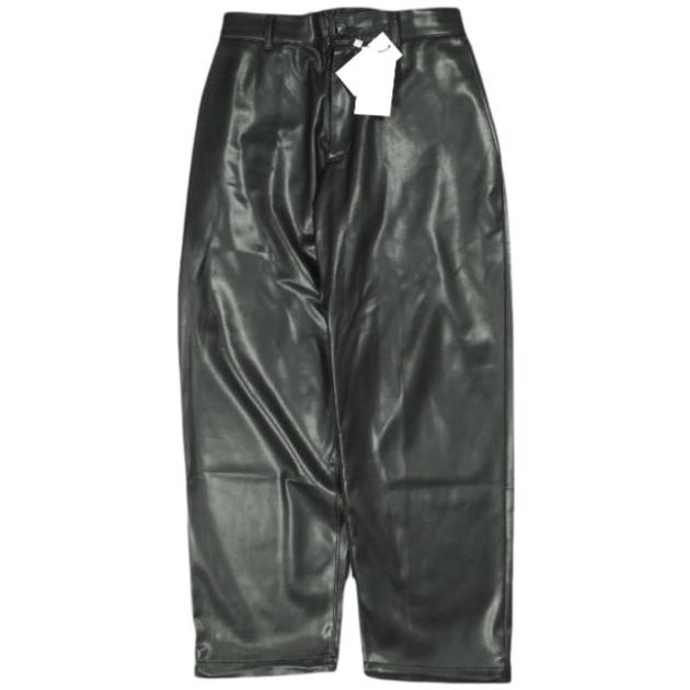 N.HOOLYWOOD ミスターハリウッド コンパイルライン 25AW LEATHER PANTS フェイクレザー ワイドイージーパンツ 2254-CP03-052 40 BLACK | 