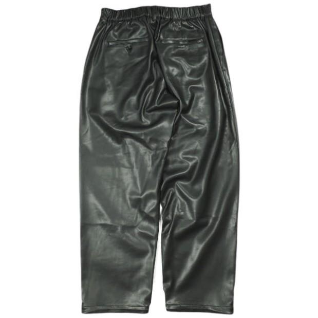 N.HOOLYWOOD ミスターハリウッド コンパイルライン 25AW LEATHER PANTS フェイクレザー ワイドイージーパンツ 2254-CP03-052 40 BLACK |  | 01