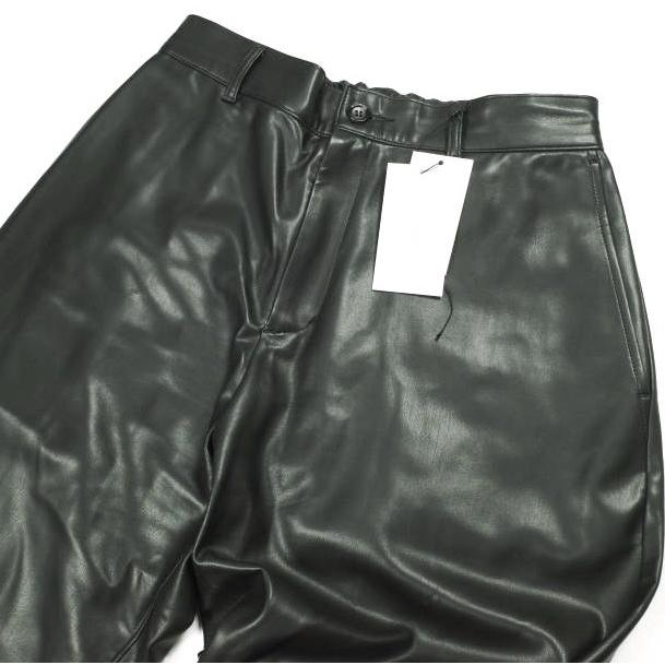 N.HOOLYWOOD ミスターハリウッド コンパイルライン 25AW LEATHER PANTS フェイクレザー ワイドイージーパンツ 2254-CP03-052 40 BLACK |  | 04