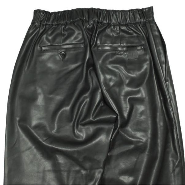N.HOOLYWOOD ミスターハリウッド コンパイルライン 25AW LEATHER PANTS フェイクレザー ワイドイージーパンツ 2254-CP03-052 40 BLACK |  | 06