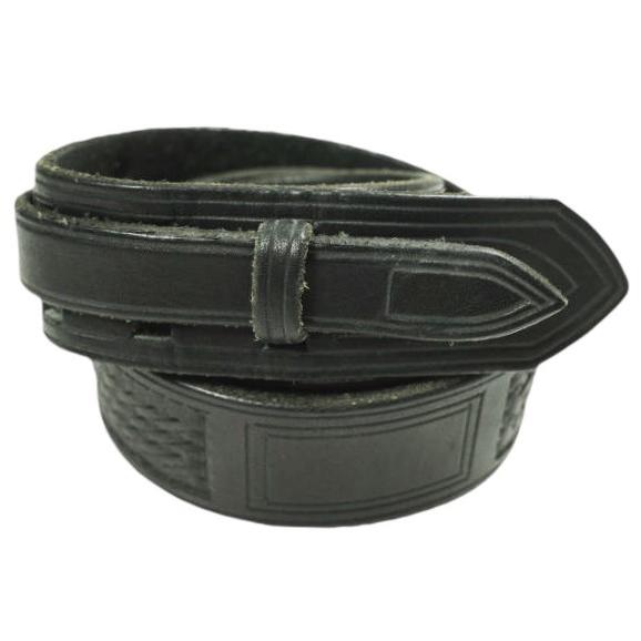 Rooster King ＆ Co. x N.HOOLYWOOD ルースターキング エヌハリウッド Buckleless Leather Belt バックルレスレザーベルト 38 ブラック | 