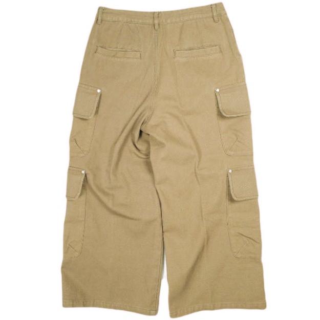 Danke Schon ダンケシェーン 25SS DUCK FLARE BAGGY CARGO PANTS ダックフレアバギーカーゴパンツ UNS25140 L BEIGE ワイド ボトムス |  | 01