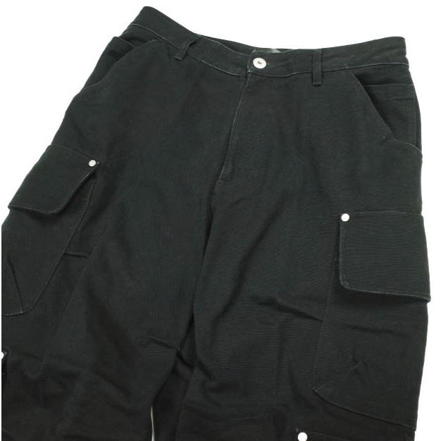 Danke Schon ダンケシェーン 25SS DUCK FLARE BAGGY CARGO PANTS ダックフレアバギーカーゴパンツ UNS25140 L BLACK ワイド ボトムス |  | 03