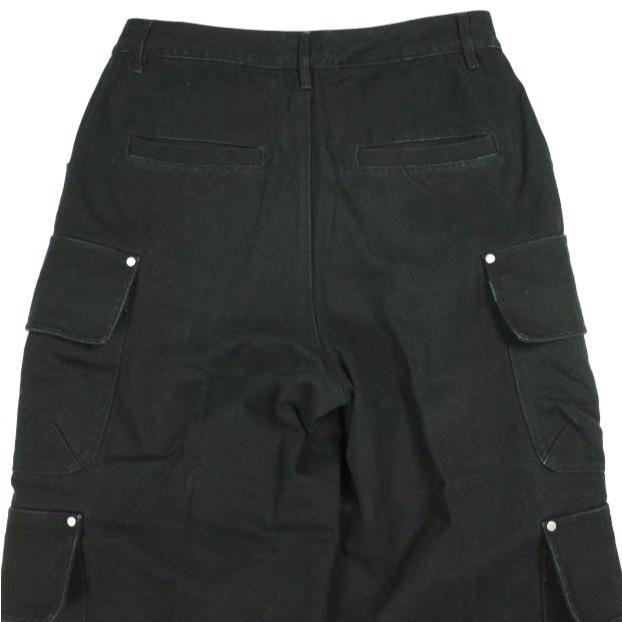 Danke Schon ダンケシェーン 25SS DUCK FLARE BAGGY CARGO PANTS ダックフレアバギーカーゴパンツ UNS25140 L BLACK ワイド ボトムス |  | 05