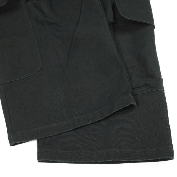 Danke Schon ダンケシェーン 25SS DUCK FLARE BAGGY CARGO PANTS ダックフレアバギーカーゴパンツ UNS25140 L BLACK ワイド ボトムス |  | 06