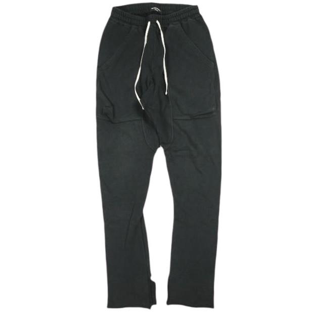 Danke Schon ダンケシェーン SWEAT SARROUEL PANTS スウェットサルエルパンツ 23S-PTL034-DS L BLACK イージー 裏毛 ボトムス g26294 | 