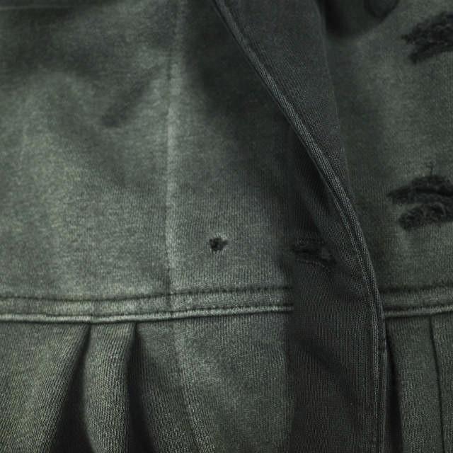 Danke Schon ダンケシェーン SULFUR SWEAT 2ND JACKET ダメージ加工スウェットトラッカージャケット Free BLACK サンプル品 アウター |  | 04