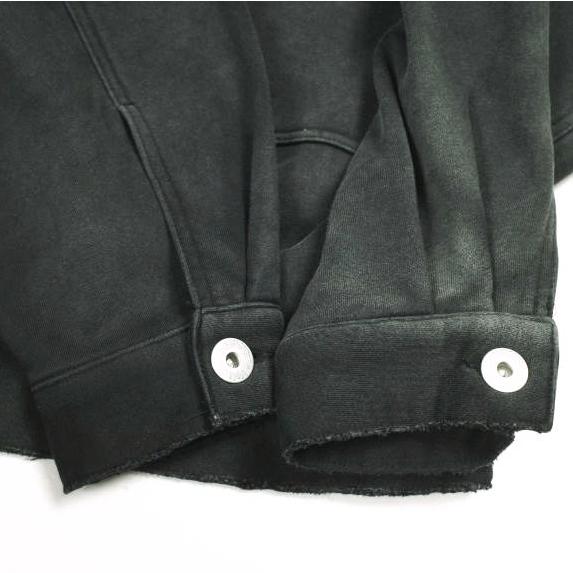 Danke Schon ダンケシェーン SULFUR SWEAT 2ND JACKET ダメージ加工スウェットトラッカージャケット Free BLACK サンプル品 アウター |  | 05