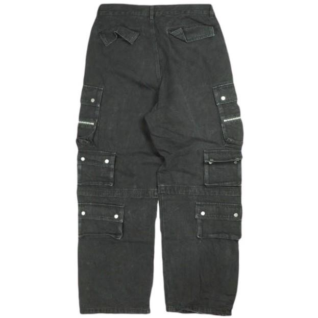 Danke Schon ダンケシェーン 24AW 11oz DENIM HOOK SNAP POCKET CARGO PANTS デニムホックスナップポケットカーゴパンツ BLACK サンプル品 |  | 01
