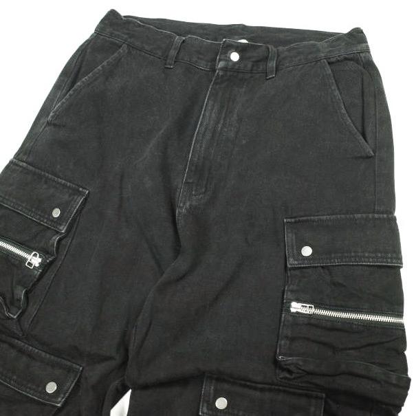 Danke Schon ダンケシェーン 24AW 11oz DENIM HOOK SNAP POCKET CARGO PANTS デニムホックスナップポケットカーゴパンツ BLACK サンプル品 |  | 03