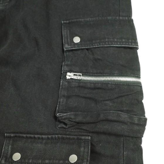 Danke Schon ダンケシェーン 24AW 11oz DENIM HOOK SNAP POCKET CARGO PANTS デニムホックスナップポケットカーゴパンツ BLACK サンプル品 |  | 05