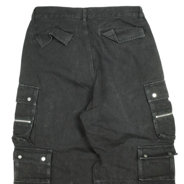 Danke Schon ダンケシェーン 24AW 11oz DENIM HOOK SNAP POCKET CARGO PANTS デニムホックスナップポケットカーゴパンツ BLACK サンプル品 |  | 07