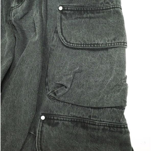 Danke Schon ダンケシェーン 12OZ CHEMICAL DENIM CARGO PANTS 12オンスケミカルデニムカーゴパンツ Free BLACK サンプル品 ボトムス |  | 05
