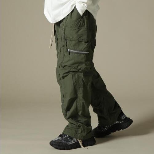 Danke Schon ダンケシェーン 23AW 水溶性ボンディングジップカーゴパンツ Free OLIVE イージー サンプル品 ボトムス g26326 |  | 02
