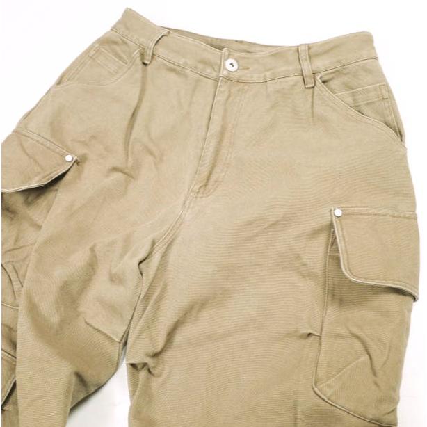 Danke Schon ダンケシェーン 25SS DUCK FLARE BAGGY CARGO PANTS ダックフレアバギーカーゴパンツ フリー BEIGE ワイド サンプル品 g26328 |  | 03