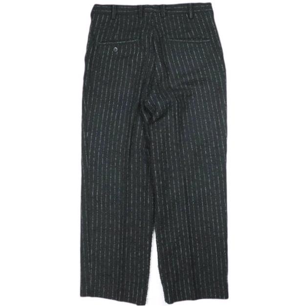 sulvam x BLACK EYE PATCH サルバム ブラックアイパッチ 別注 TAILORED PANTS ブークレウール ピンストライプ テーラードパンツ L NAVY |  | 01