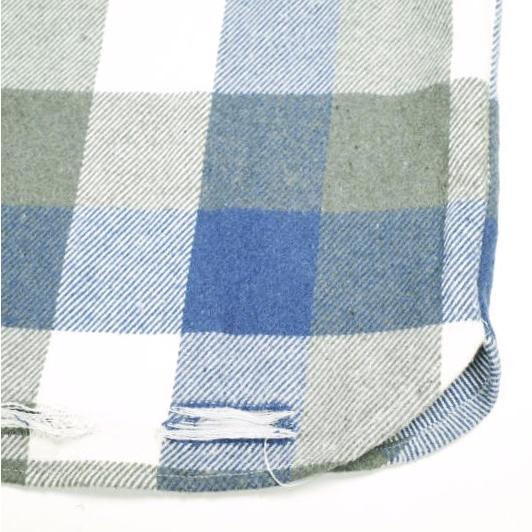 新品 Danke Schon ダンケシェーン 25AW FLANNEL DAMAGE SHIRTS BLOCK ダメージ加工 フランネルチェックシャツ UNS24033B-0DS L BLUE |  | 06