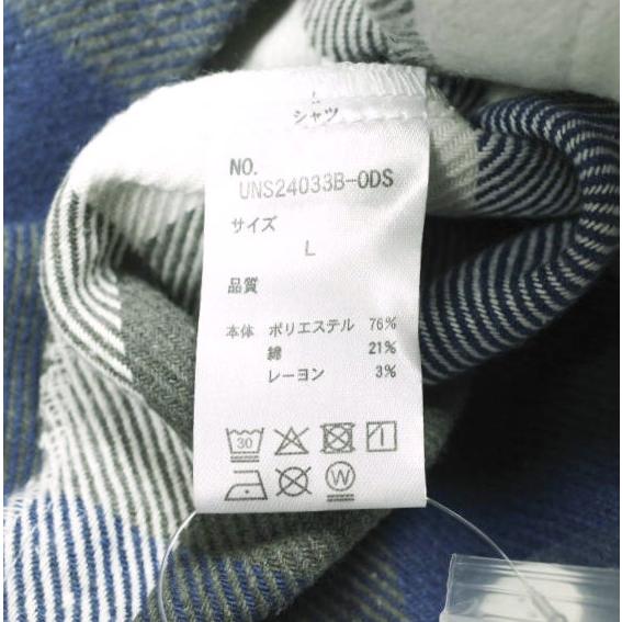 新品 Danke Schon ダンケシェーン 25AW FLANNEL DAMAGE SHIRTS BLOCK ダメージ加工 フランネルチェックシャツ UNS24033B-0DS L BLUE |  | 07