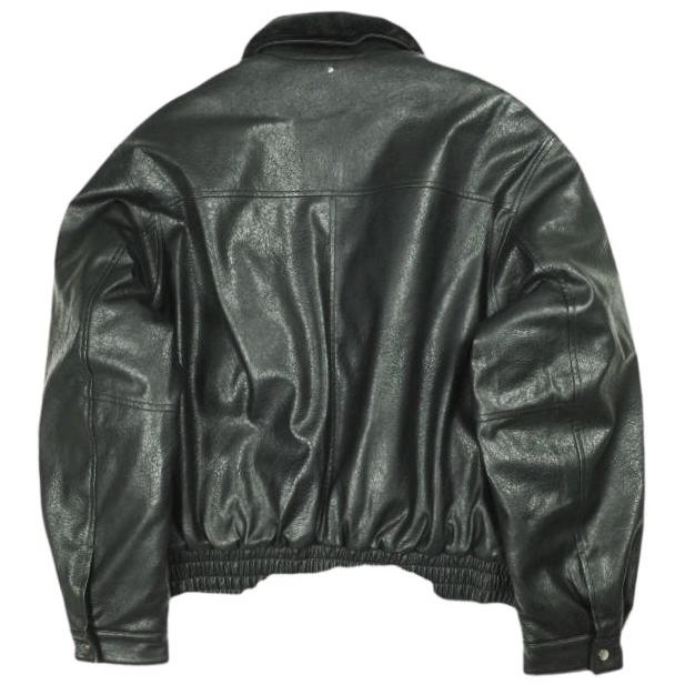 Danke Schon ダンケシェーン PULEATHER A2 BLOUSON フェイクレザー フライトジャケット Free BLACK 革ジャン サンプル品 A-2 ボア アウター |  | 01