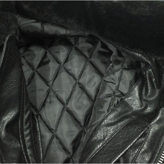 Danke Schon ダンケシェーン PULEATHER A2 BLOUSON フェイクレザー フライトジャケット Free BLACK 革ジャン サンプル品 A-2 ボア アウター |  | 07