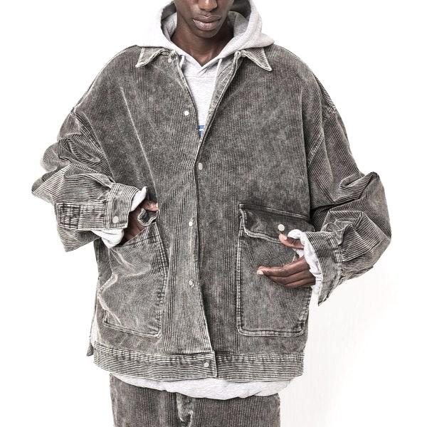 Danke Schon ダンケシェーン 8WELL COURDUROY CHEMICAL COVERALLS 8ウェルコーデュロイ ケミカルウォッシュ カバーオール UNS25139 L BLACK |  | 02