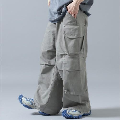新品 Danke Schon ダンケシェーン 26SS 10oz KATURAGI W-CARGO PANTS カツラギ織り ダブルカーゴパンツ 250934 L GRAY ワイド バギー |  | 02