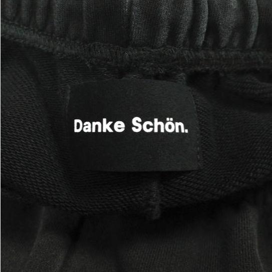 新品 Danke Schon ダンケシェーン WEB＆DEPOT限定 SULFUR SWEAT PANTS 硫化染め スウェットパンツ 250950 L BLACK イージー 裏毛 ボトムス |  | 03