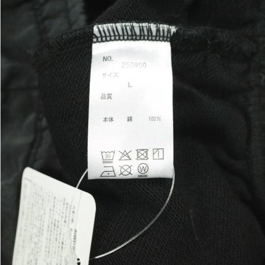 新品 Danke Schon ダンケシェーン WEB＆DEPOT限定 SULFUR SWEAT PANTS 硫化染め スウェットパンツ 250950 L BLACK イージー 裏毛 ボトムス |  | 07