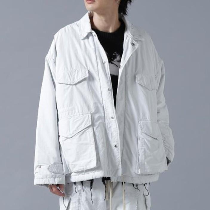 Danke Schon ダンケシェーン BONDING M-65 ダメージ加工ボンディングミリタリージャケット Free WHITE サンプル品 中綿 アウター g26349 |  | 02