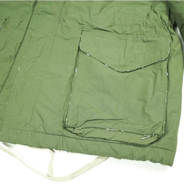 Danke Schon ダンケシェーン BONDING M-65 ダメージ加工ボンディングミリタリージャケット Free OLIVE サンプル品 中綿 アウター g26351 |  | 06