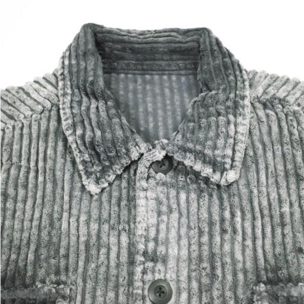 Danke Schon ダンケシェーン 25AW 2.5W CHEMICAL CODUROY SHIRT ケミカルコーデュロイシャツ Free グレー サンプル品 LHP オーバーサイズ |  | 03