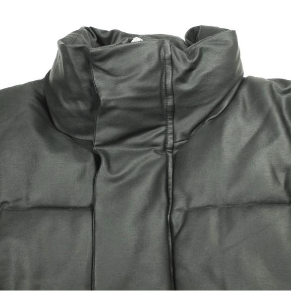 Danke Schon ダンケシェーン COATING SHORT BLOUSON コーティングショートブルゾン Free BLACK サンプル品 フェイクレザー 中綿 ジャケット |  | 03