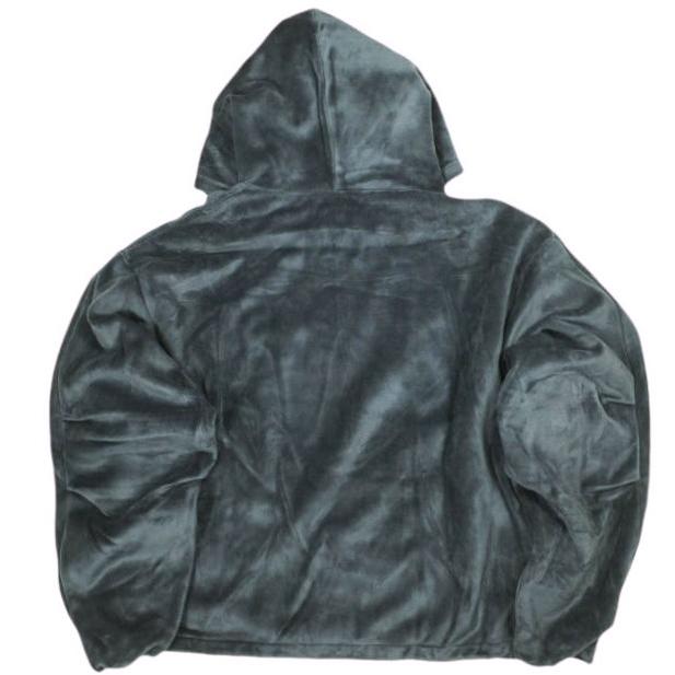 Danke Schon ダンケシェーン W-FACE VELOUR PULL HOODY ダブルフェイス ベロアプルオーバーパーカー Free チャコールグレー サンプル品 |  | 01