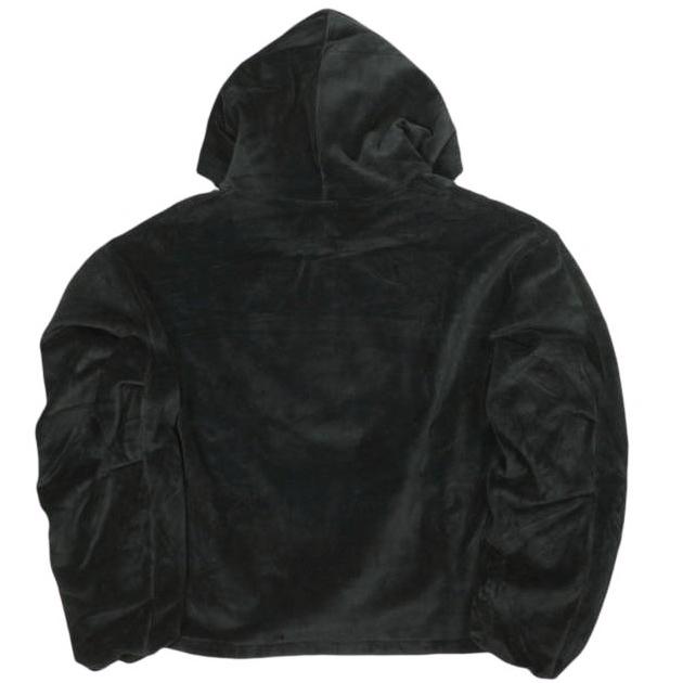 Danke Schon ダンケシェーン W-FACE VELOUR PULL HOODY ダブルフェイス ベロアプルオーバーパーカー Free BLACK サンプル品 トップス |  | 01