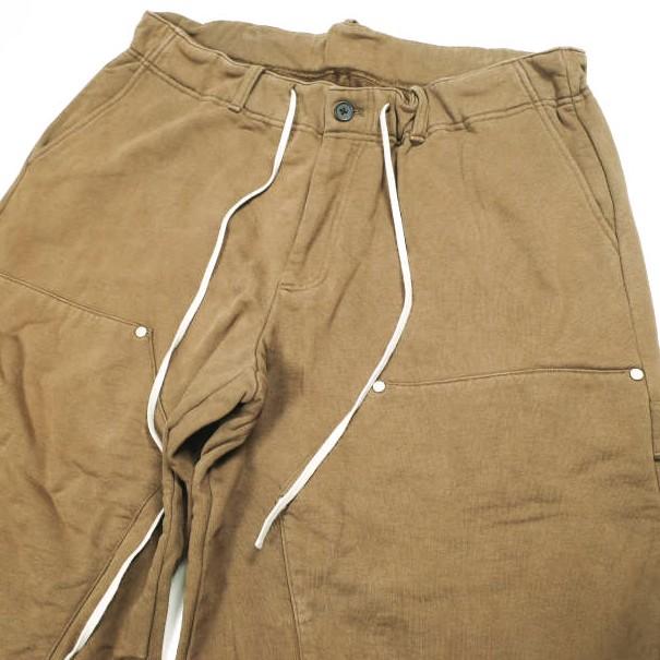 Danke Schon ダンケシェーン 480HW SWEAT W-KNEE CROPPED PANTS スウェットダブルニークロップドパンツ Free BROWN サンプル品 ショーツ |  | 02