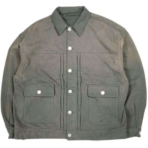 Danke Schon ダンケシェーン SWEAT 2ND JACKET ダメージ加工スウェットトラッカージャケット Free GRAY サンプル品 アウター g26368 | 
