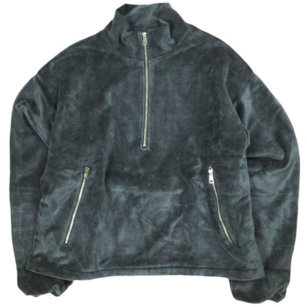 Danke Schon ダンケシェーン W-FACE VELOUR HALF ZIP STAND ダブルフェイス ベロアハーフジップ スタンドカラー サンプル品 スウェット | 