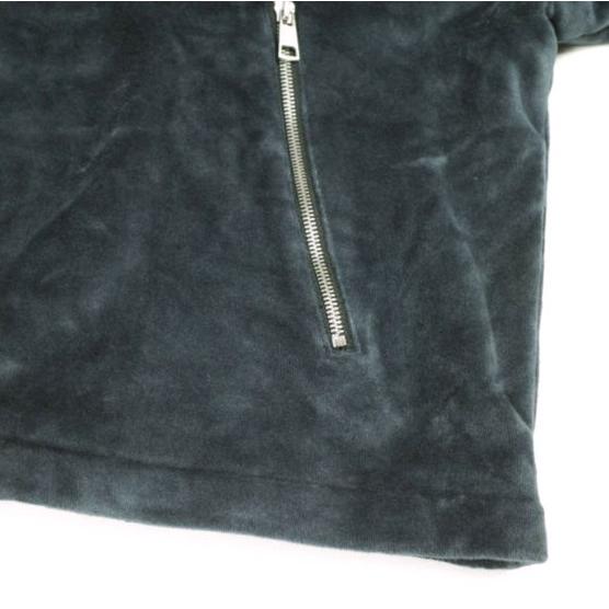 Danke Schon ダンケシェーン W-FACE VELOUR HALF ZIP STAND ダブルフェイス ベロアハーフジップ スタンドカラー サンプル品 スウェット |  | 05