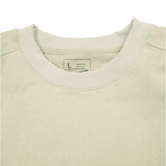 Danke Schon ダンケシェーン CUT FRINGE SWEAT CREWNECK BLACK カットフリンジクルーネックスウェット L BEIGE トレーナー オーバーサイズ |  | 04