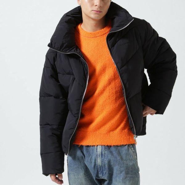 Danke Schon ダンケシェーン WEB＆DEPOT限定 LAYER NYLON BACKZIP BLOUSON レイヤーナイロンバックジップブルゾン BLACK サンプル品 中綿 |  | 02