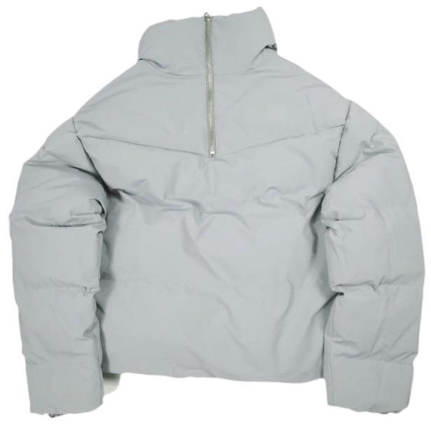 Danke Schon ダンケシェーン WEB＆DEPOT限定 LAYER NYLON BACKZIP BLOUSON レイヤーナイロンバックジップブルゾン GRAY サンプル品 中綿 |  | 01