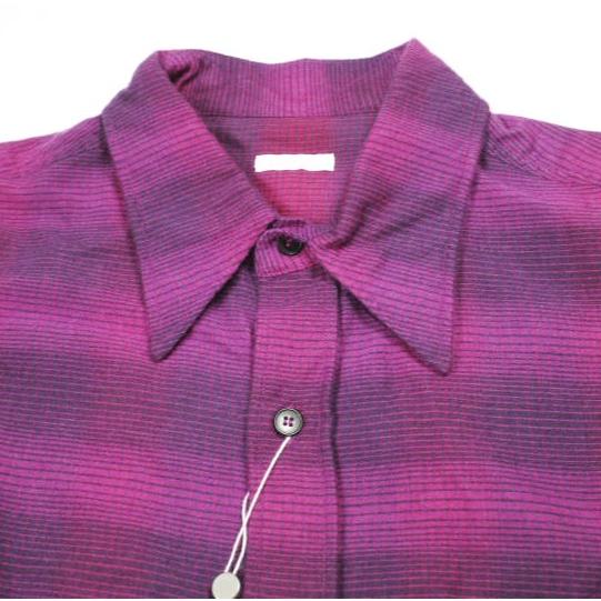 新品 COMOLI コモリ 21AW 日本製 ウールシルクワークシャツ U03-02010 2 PINK 長袖 チェック トップス g26392 |  | 05