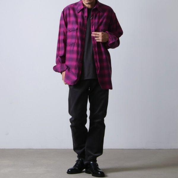 新品 COMOLI コモリ 21AW 日本製 ウールシルクワークシャツ U03-02010 1 PINK 長袖 チェック トップス g26393 |  | 02