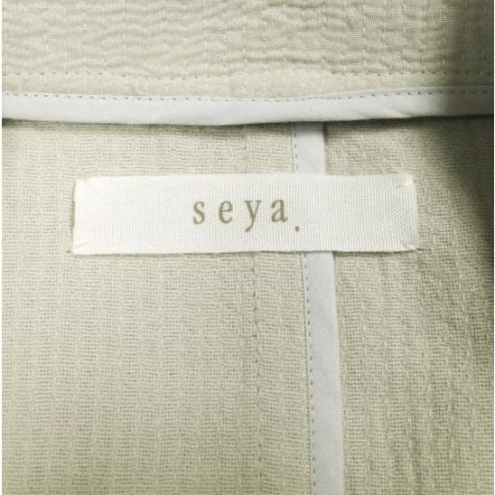新品 seya. セヤ 20SS SUMMER BLAZER SASHIKO TRIPLE COTTON 刺し子サマーブレザー BW03-3 M DUNE 定価92,400円 ジャケット Cristaseya |  | 06