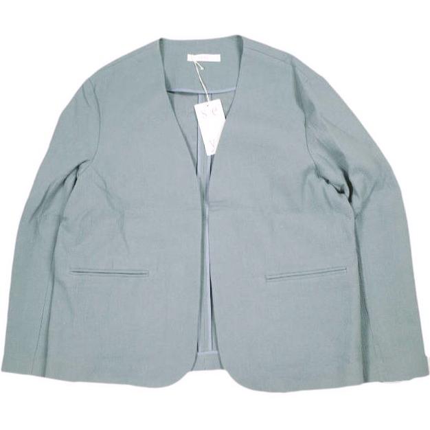 本日限定！crista seya クリスタセヤ 20ss ジャケット 新品 seya. セヤ 20SS COLLARLESS JACKET SASHIKO TRIPLE COTTON