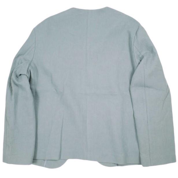 新品 seya. セヤ 20SS COLLARLESS JACKET SASHIKO TRIPLE COTTON