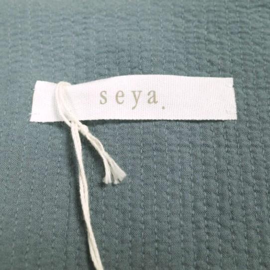 新品 seya. セヤ 20SS COLLARLESS JACKET SASHIKO TRIPLE COTTON