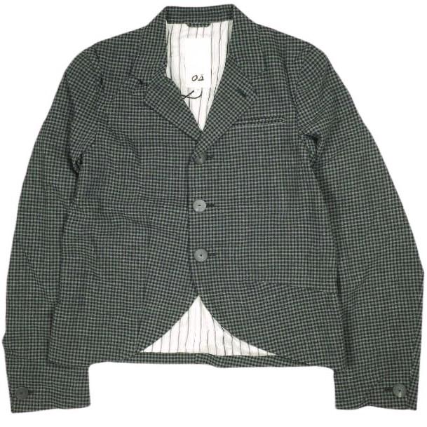 新品 Omar Afridi オマールアフリディ 21SS AUTOMATISM JACKET GINGHAM CHECK ギンガムチェック ウールジャケット M GRAY 定価90,200円 | 